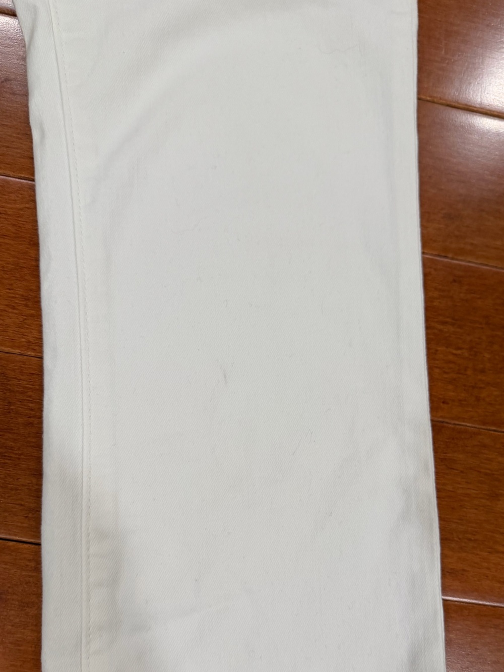 DRIFTWOOD White w Embroidered Floral Cuffs Cotton Blend Colette Jeans Pants 28 - Picture 7 of 7